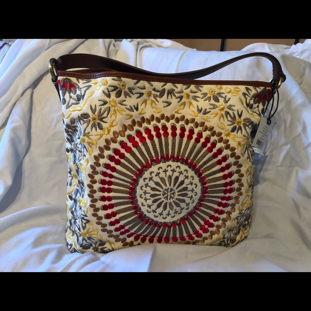 Cole Haan Avery Embroidered Hobo